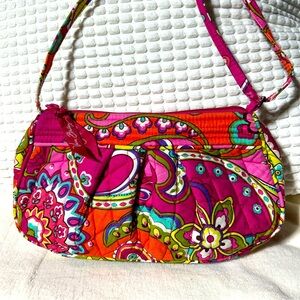 Vera Bradley Frannie Pink Swirl Crossbody